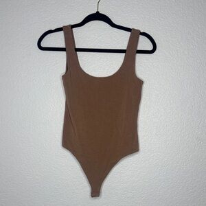 Banana Republic True Hues Neutral Brown Tank Bodysuit S